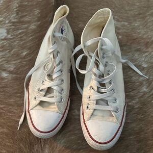 White Converse High Top Sneakers